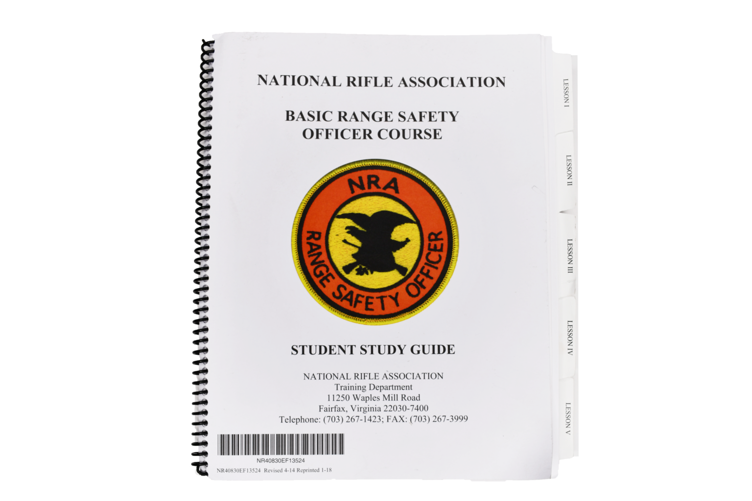 NRA Basic Range Safety Officer Course at CRPA HQ CRPA